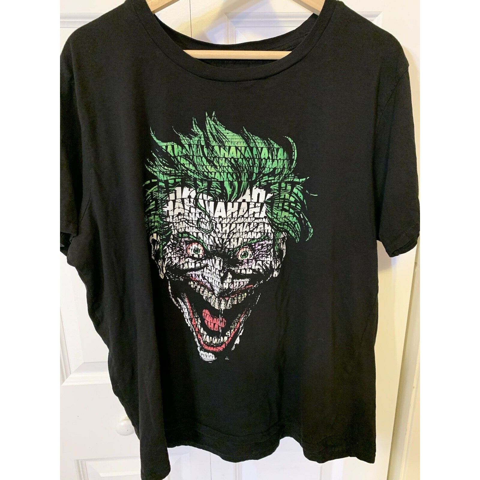 DC Comics DC Comics The Joker Hahaha Men’s Sz 2XL T-Shirt Black Size US XXL / EU 58 / 5 - 6 Thumbnail