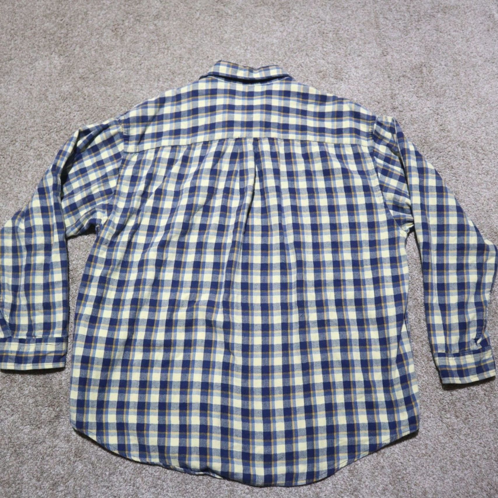 Van Heusen VINTAGE Van Heusen Shirt Button-Up Plaid Blue 100% Cotton Flannel XL Mens 60s 70s 80s 90s USA Size US XL / EU 56 / 4 - 8 Thumbnail