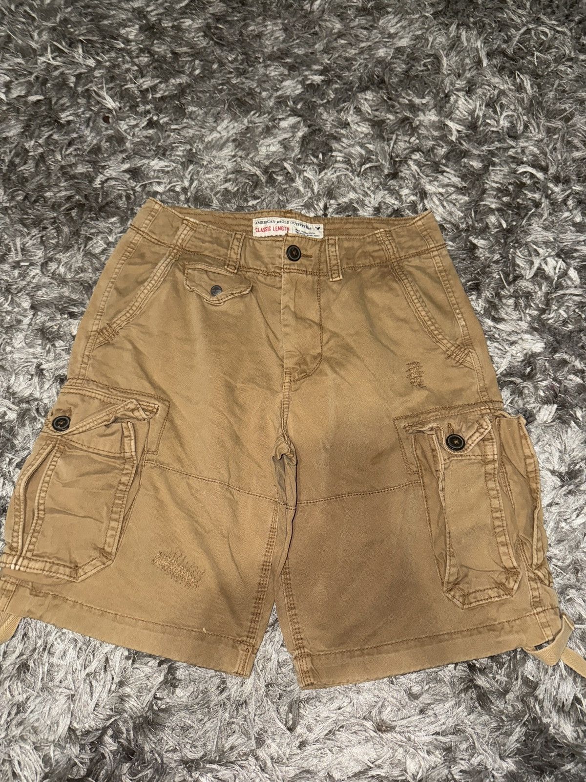 American Eagle Outfitters american eagle distressed cargo shorts Size US 30 / EU 46 - 1 Thumbnail