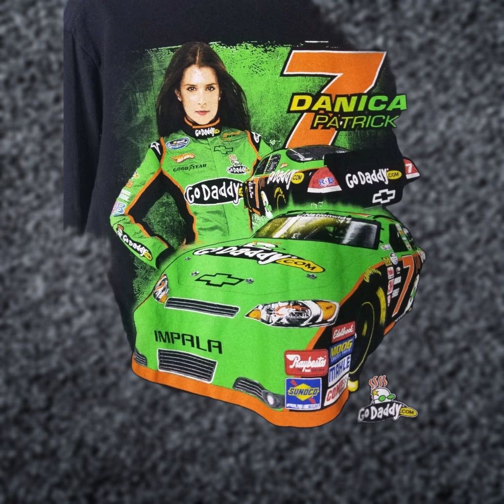 Anvil Retro NASCAR Danica Patrick Graphic Long Sleeve T Shirt Mens Black Size S Size US S / EU 44-46 / 1 - 1 Thumbnail