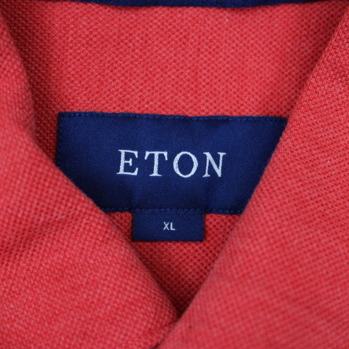 Eton ETON Shirt Men XL Red 100% Cotton Twill Long Sleeve Button-Up Size US XL / EU 56 / 4 - 7 Thumbnail