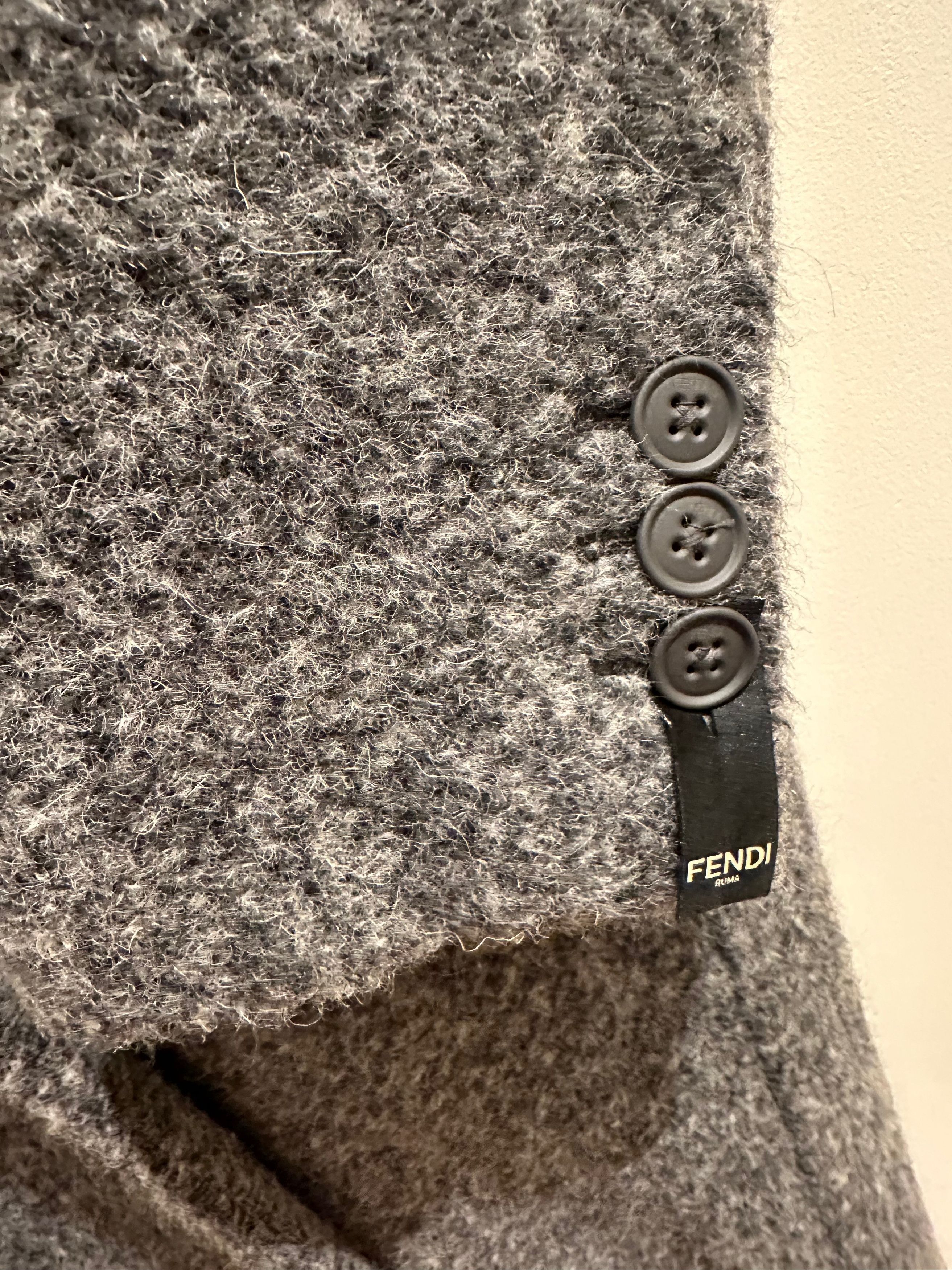Fendi Cappotto Alpaca Double Breasted Size US M / EU 48-50 / 2 - 7 Thumbnail