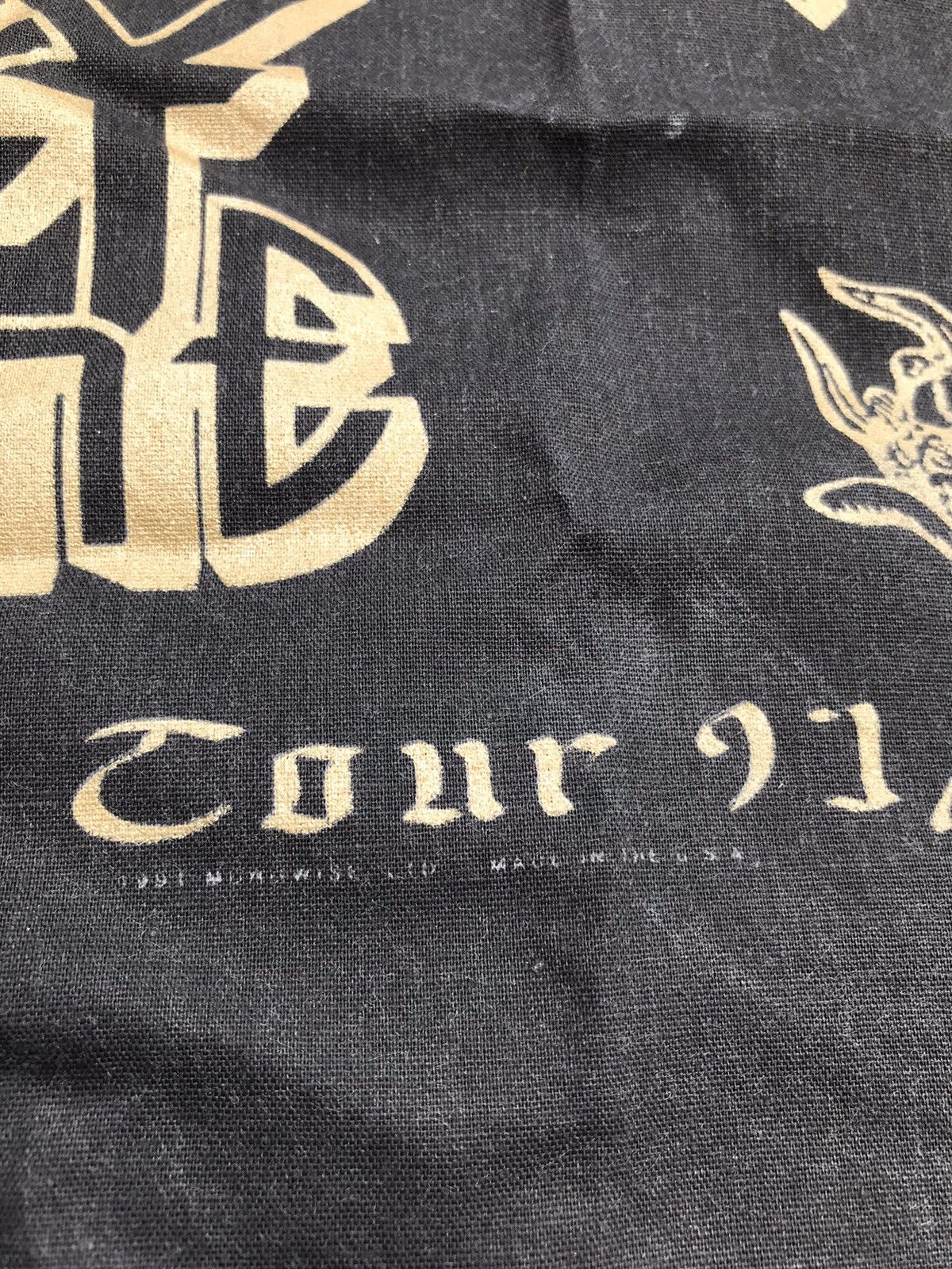 Ozzy Osbourne Vintage 90s Ozzy Osbourne Tour Bandana Scarf Shirt Size ONE SIZE - 5 Thumbnail