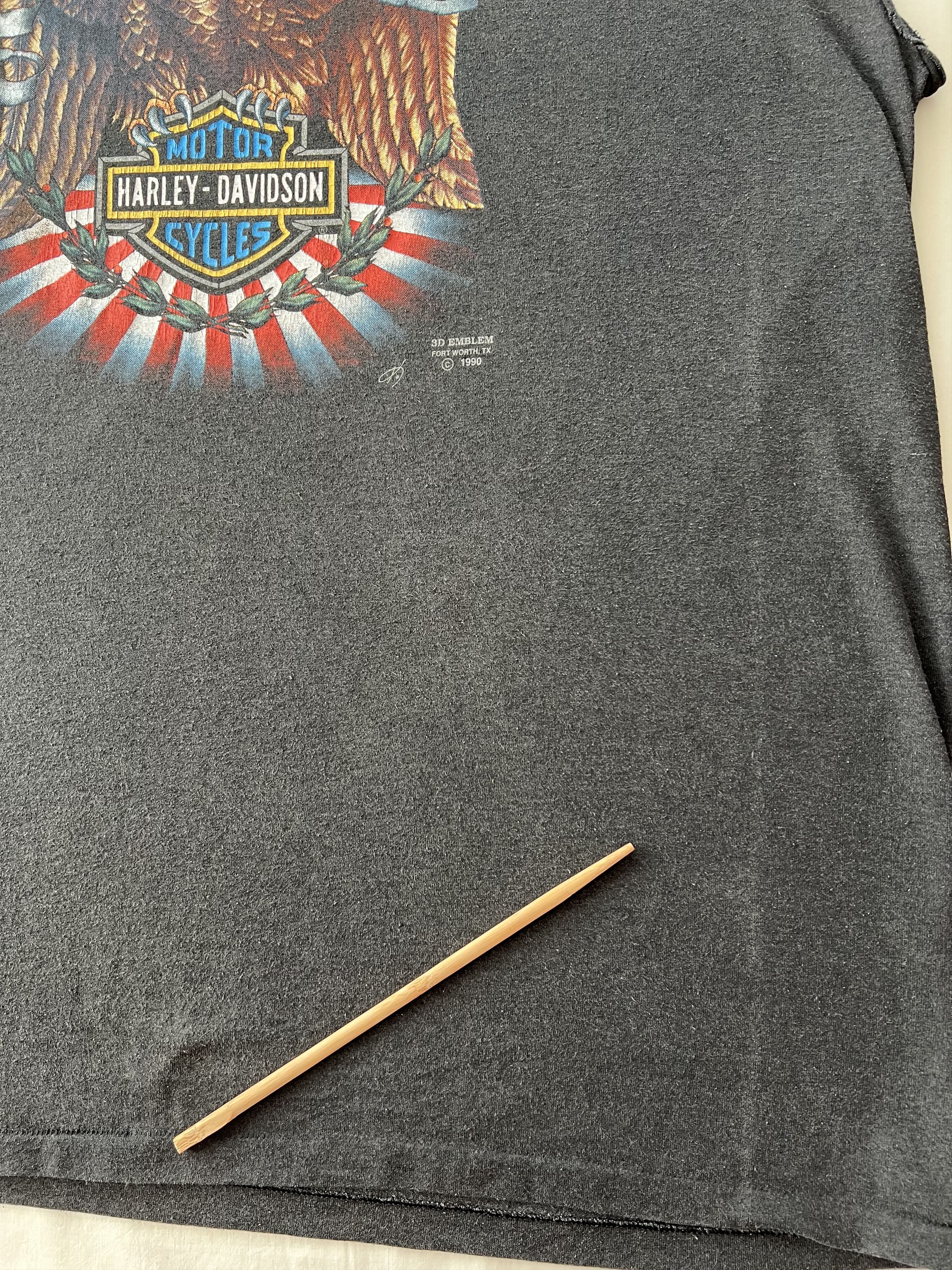 Harley Davidson Vintage 1990 3D Emblem Harley Davidson American Legend Eagle Size US XXL / EU 58 / 5 - 9 Thumbnail