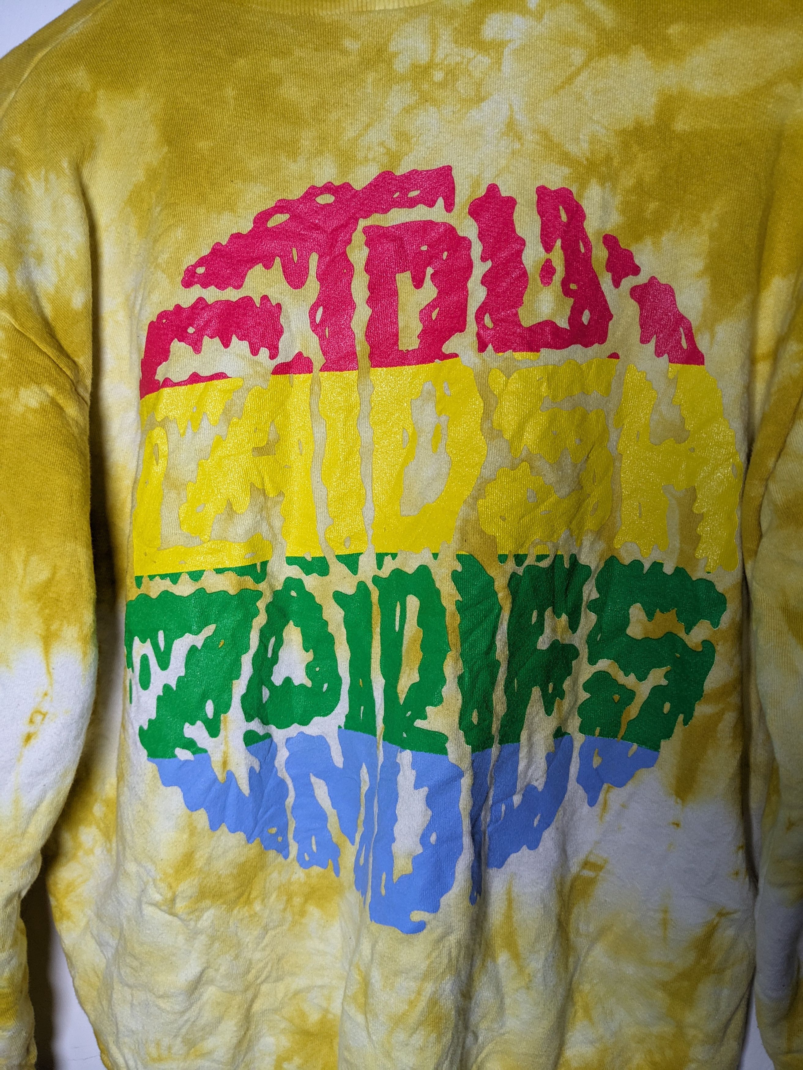 Flatbush Zombies Flatbush Zombies Yellow Tie dye Pullover Sweatshirt Size US M / EU 48-50 / 2 - 6 Thumbnail