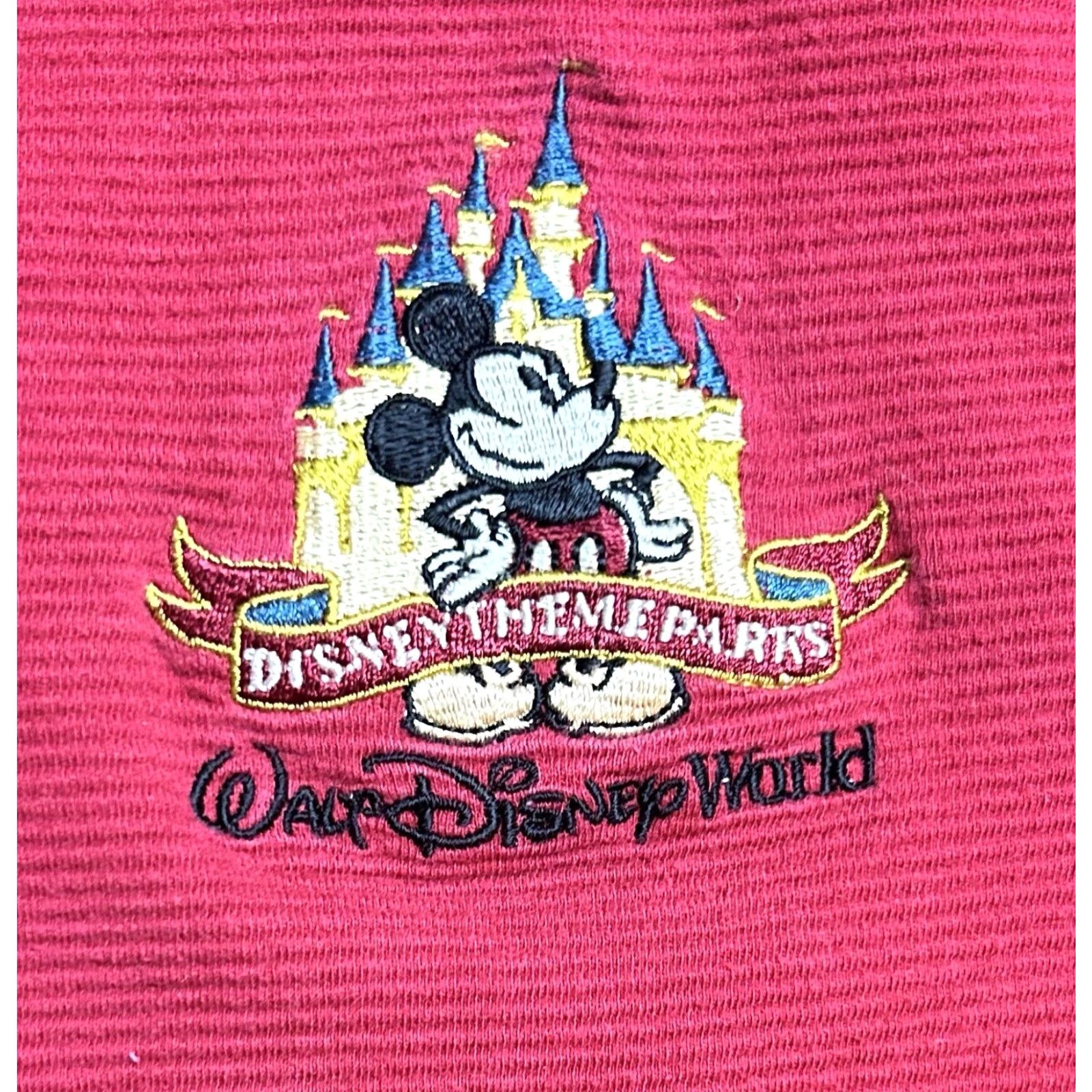 Disney VINTAGE Disney Walt World Men's Red Polo Shirt Sz 2XL Short Sleeve Mickey Mouse Read Polo Shirt VTG Size US XXL / EU 58 / 5 - 5 Thumbnail