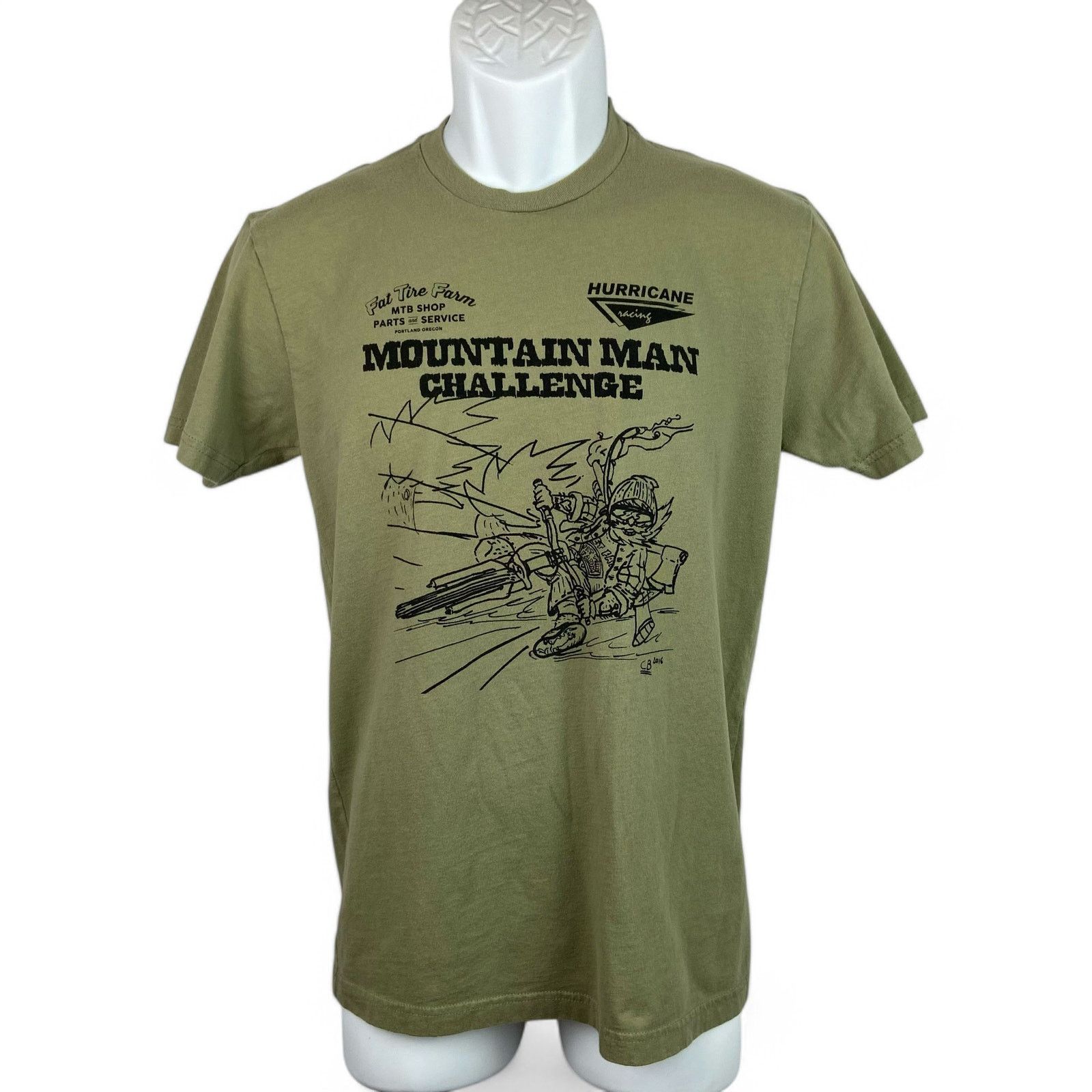 Next Level Mountain Man Challenge T Shirt Bike Racing Fat Tire Farm Sm Size US S / EU 44-46 / 1 - 1 Thumbnail