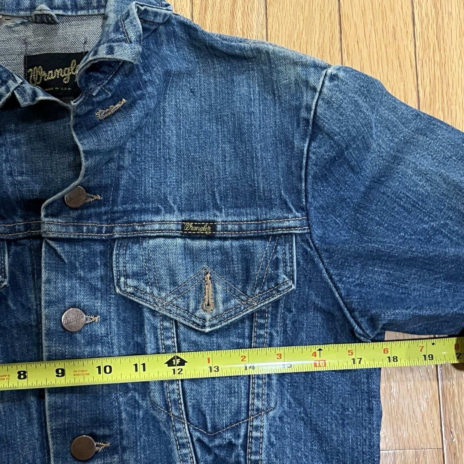 Wrangler WRANGLER dark indigo blue denim trucker jacket 60s 70s usa Size US S / EU 44-46 / 1 - 12 Thumbnail