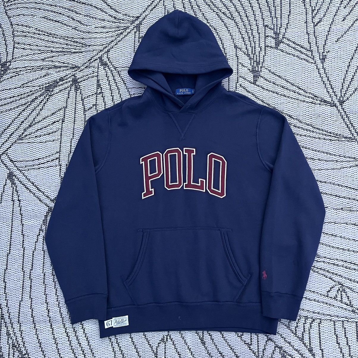 Polo Ralph Lauren Block Letter Spellout Embroidered Hoodie Tops