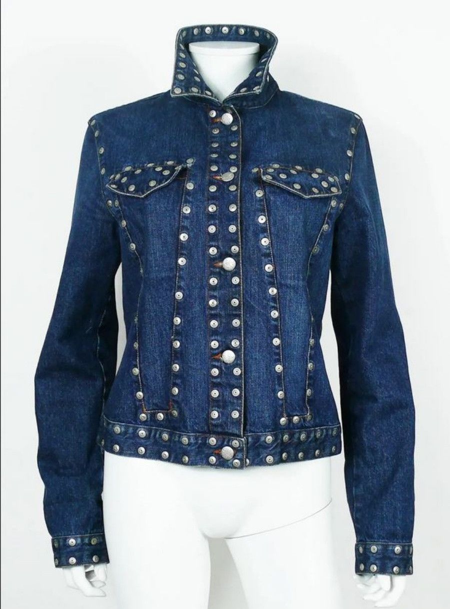 Jean Paul Gaultier Jean Paul Gaultier Jeans Rivet Stud Studded Denim Jacket Size S / US 4 / IT 40 - 4 Thumbnail