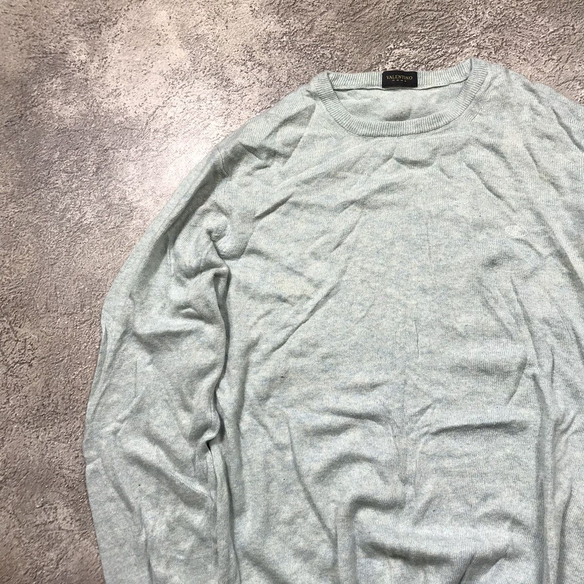 Vintage Vintage 90s Valentino Knit Sweater Oversized Grunge Logo L Size US L / EU 52-54 / 3 - 2 Thumbnail