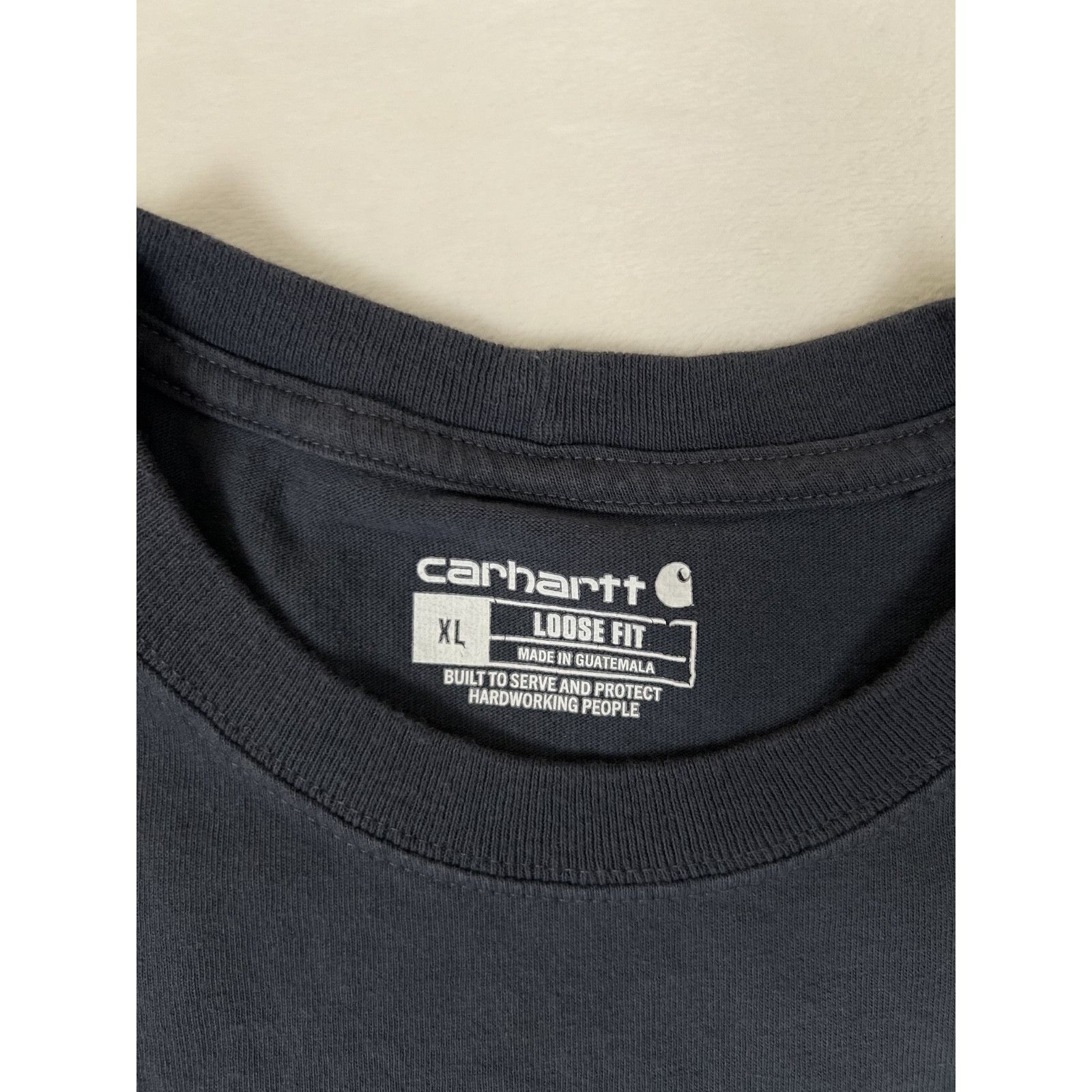 Carhartt Vintage Carhartt Navy Blue Pocket Shirt Size XL Loose Fit Fa Size US XL / EU 56 / 4 - 3 Thumbnail