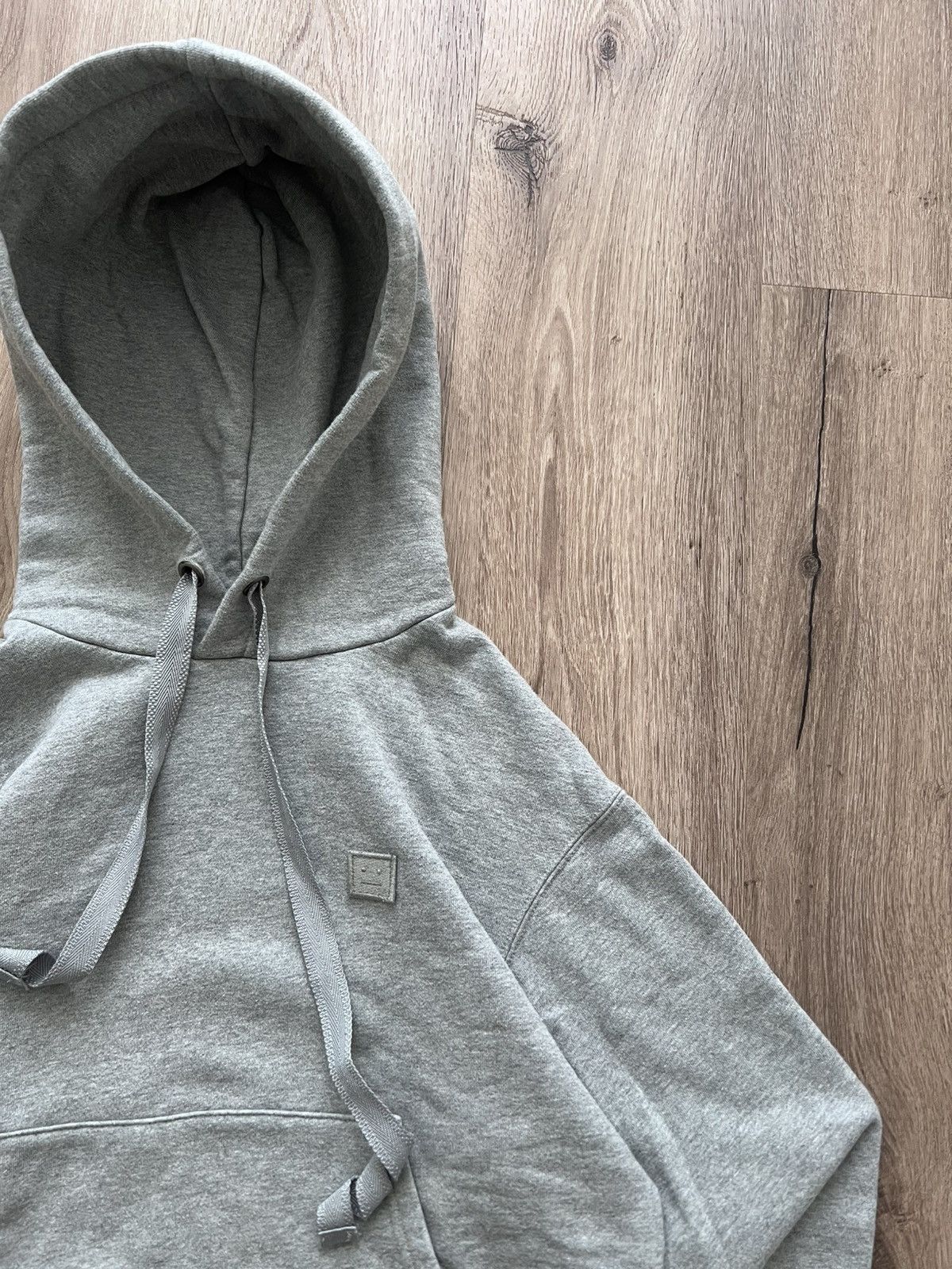 Acne Studios Acne Studios Face Logo Hoodie - Grey Melange Size US XS / EU 42 / 0 - 1 Thumbnail