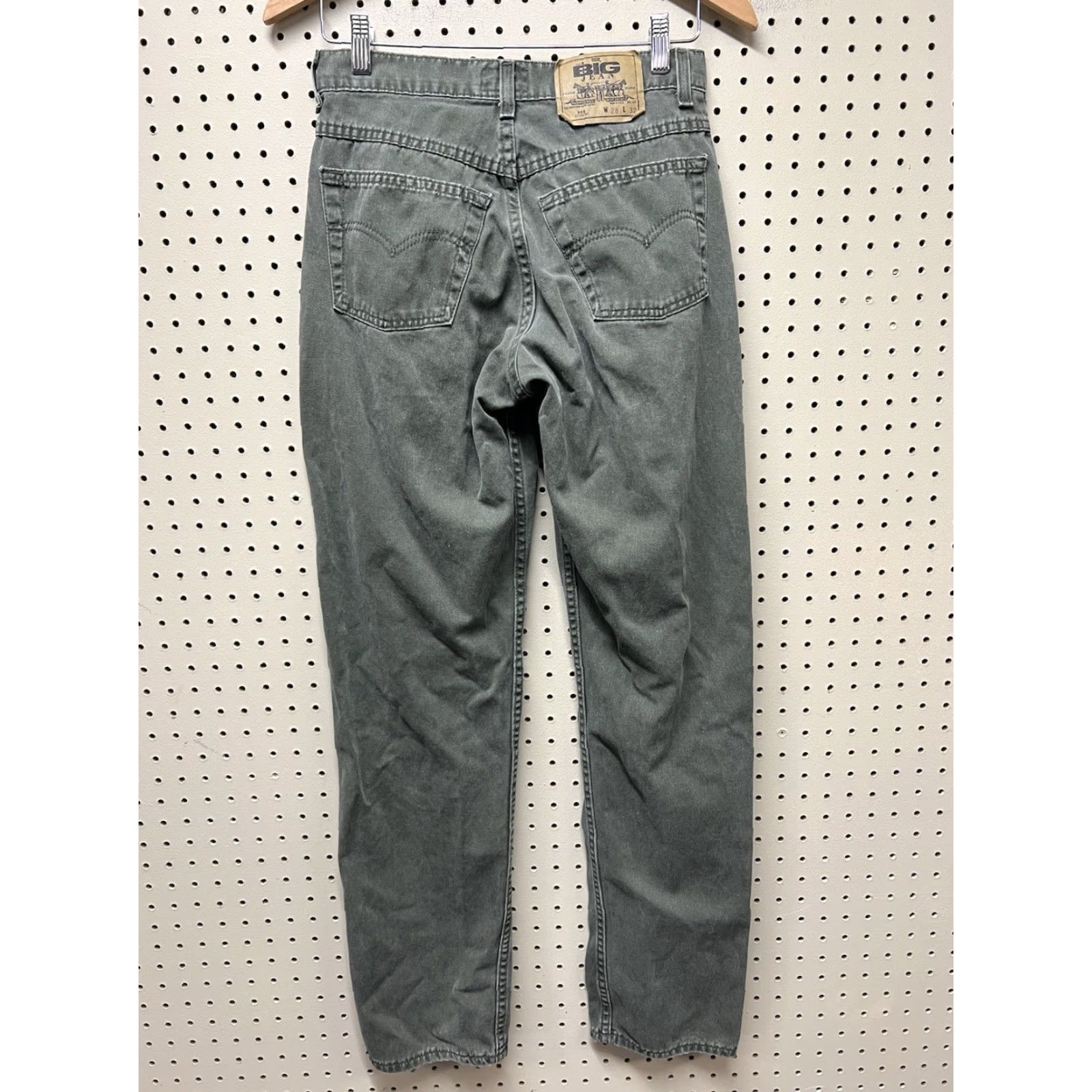 Levi's VINTAGE Levi’s 555 Jeans - 28x31 - Relaxed Straight - Green - USA Made - 90s Vintage Mens Jeans Size US 28 / EU 44 - 2 Thumbnail