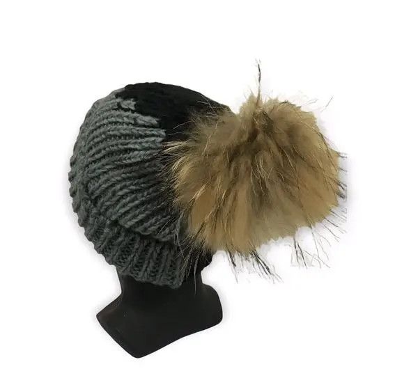 Vintage Caniche Bobble Beanie Hat Size ONE SIZE - 3 Thumbnail