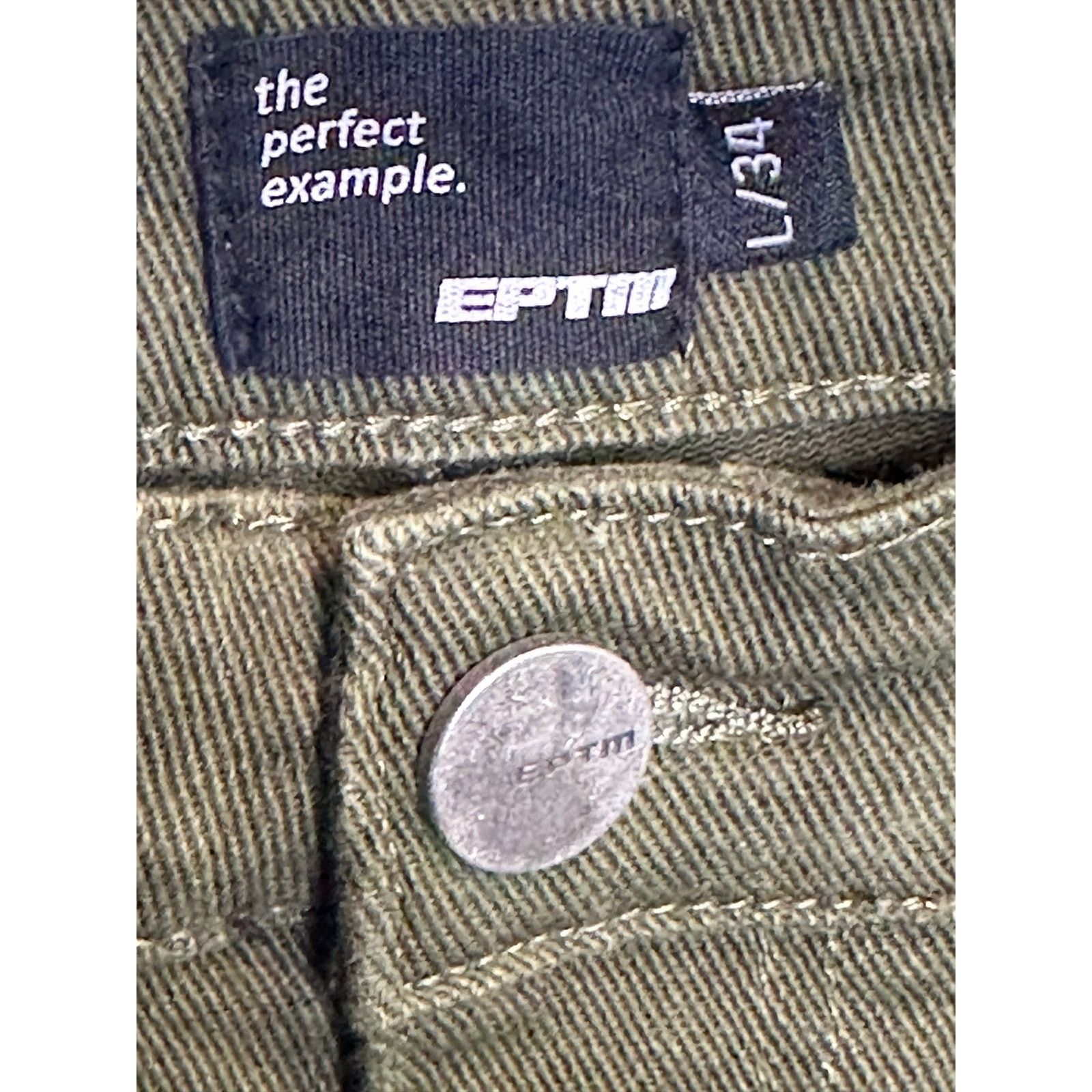 EPTM. EPTM Lumi green flare jeans size Large Size US 34 / EU 50 - 3 Thumbnail