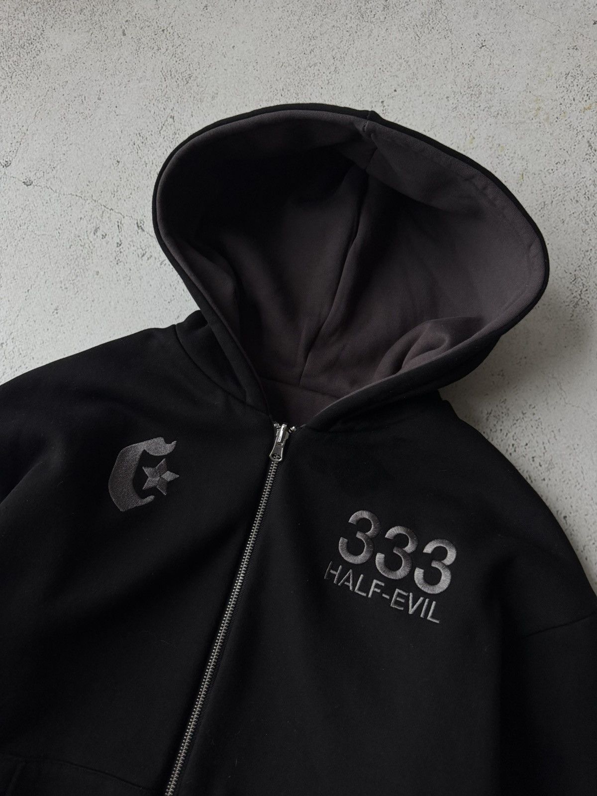 Crash Vancouver × Half Evil Half Evil 333 Crash Vancouver Double Reversible Zip Hoodie Size US S / EU 44-46 / 1 - 5 Thumbnail