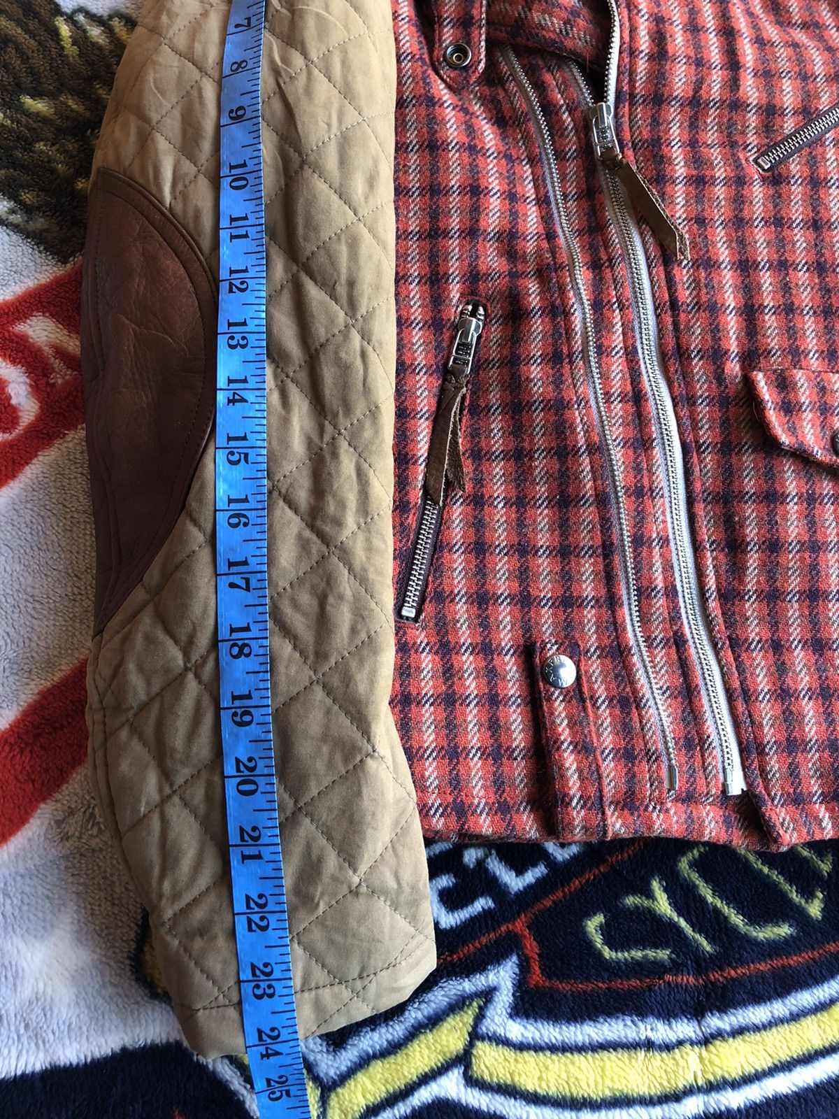 Japanese Brand Vintage Max Fritz Wool + Leather Double Collar Jacket Size US M / EU 48-50 / 2 - 18 Thumbnail