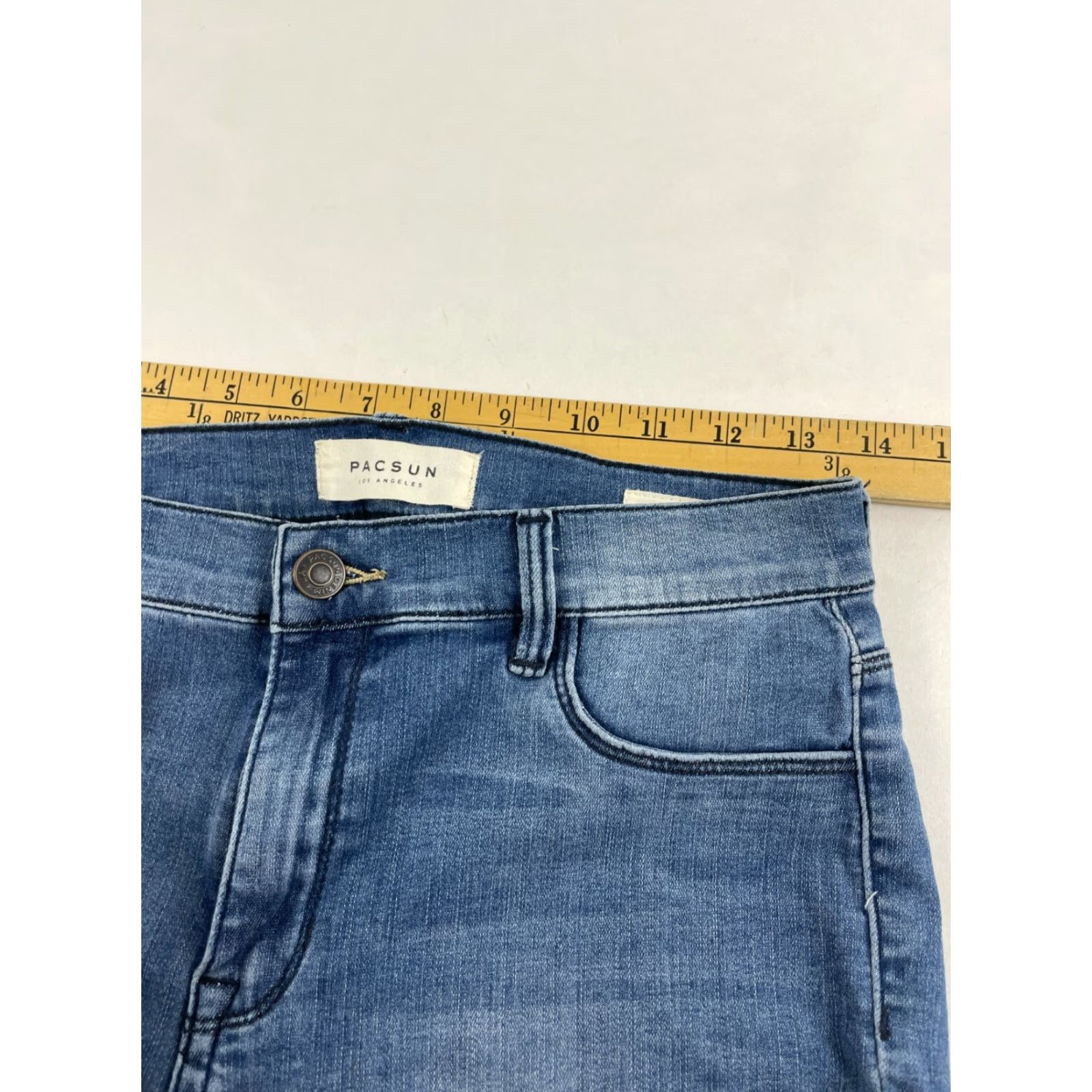 Pacsun PacSun Jeans Women's 27 Blue Denim High Rise Ankle Legging Frayed Hem Jeans Regular Inseam 26" Medium Wash Womens Size 27" / US 4 / IT 40 - 5 Thumbnail