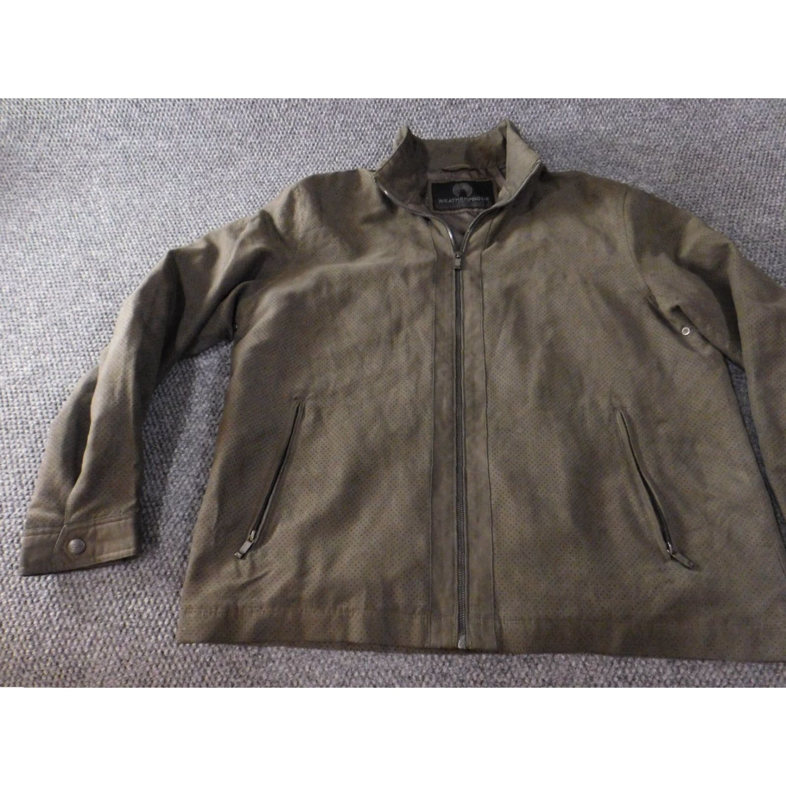 Weatherproof Weatherproof Jacket Mens XL Brown Green Zip Outdoor Casual Size US XL / EU 56 / 4 - 3 Thumbnail