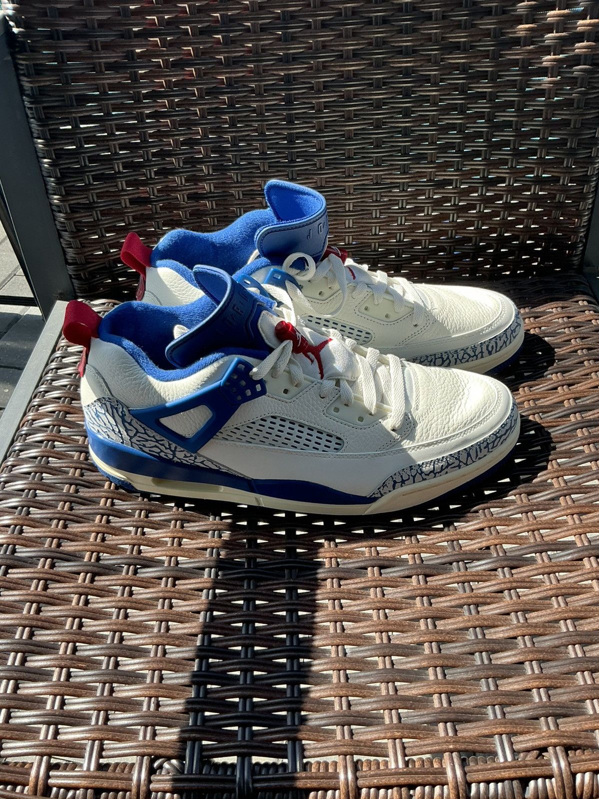 Jordan Brand Air Jordan Spizike Low Sail Storm Blue 12M Size US 12 / EU 45 - 1 Thumbnail