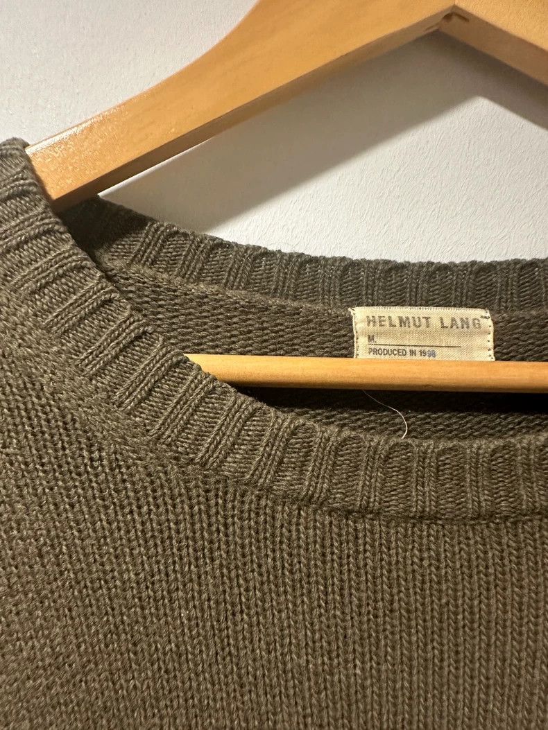 Helmut Lang HELMUT LANG Olive green kangaroo pouchy sweater Size US M / EU 48-50 / 2 - 2 Thumbnail