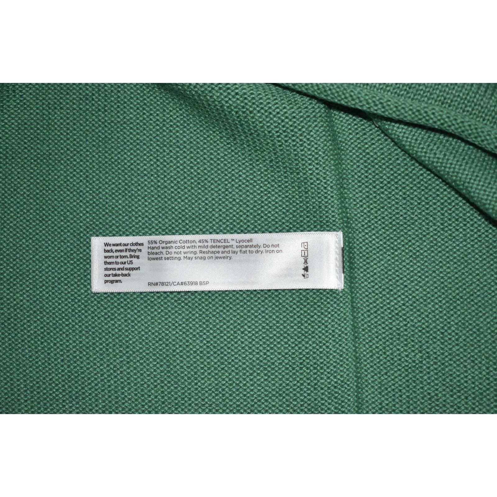 Eileen Fisher NEW EILEEN FISHER Green Org Cotton Boxy Pullover Sweater L Size L / US 10 / IT 46 - 6 Thumbnail
