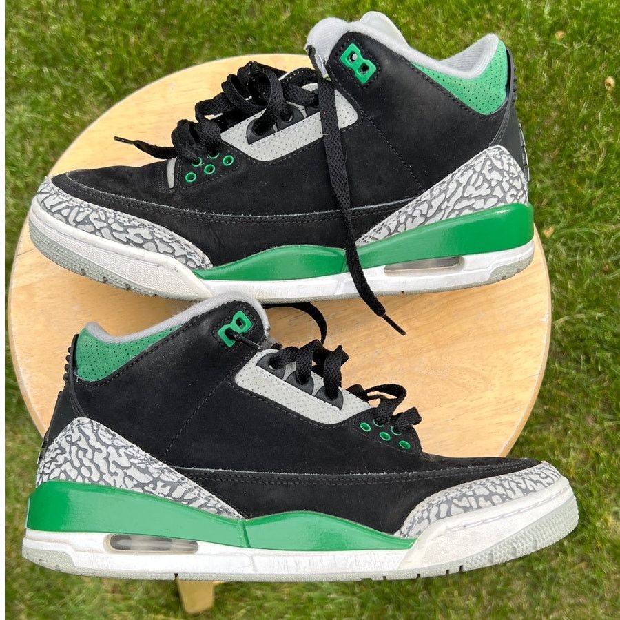 Jordan Brand × Nike Nike Air Jordan 3 Retro Pine Green Men's Shoes - Size 7 Size US 7 / EU 40 - 2 Thumbnail