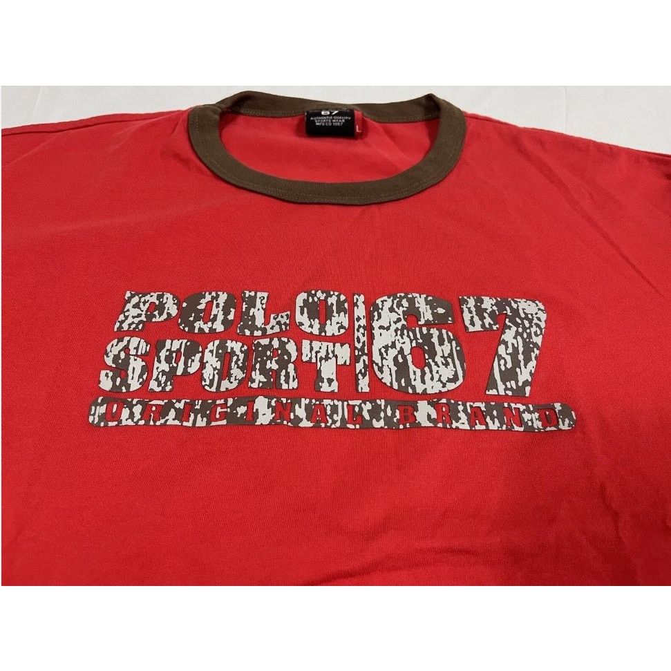 Polo Ralph Lauren Vintage 90s Polo Sport 67 Big Logo Red Long Sleeve T-Shirt L Size US L / EU 52-54 / 3 - 3 Thumbnail