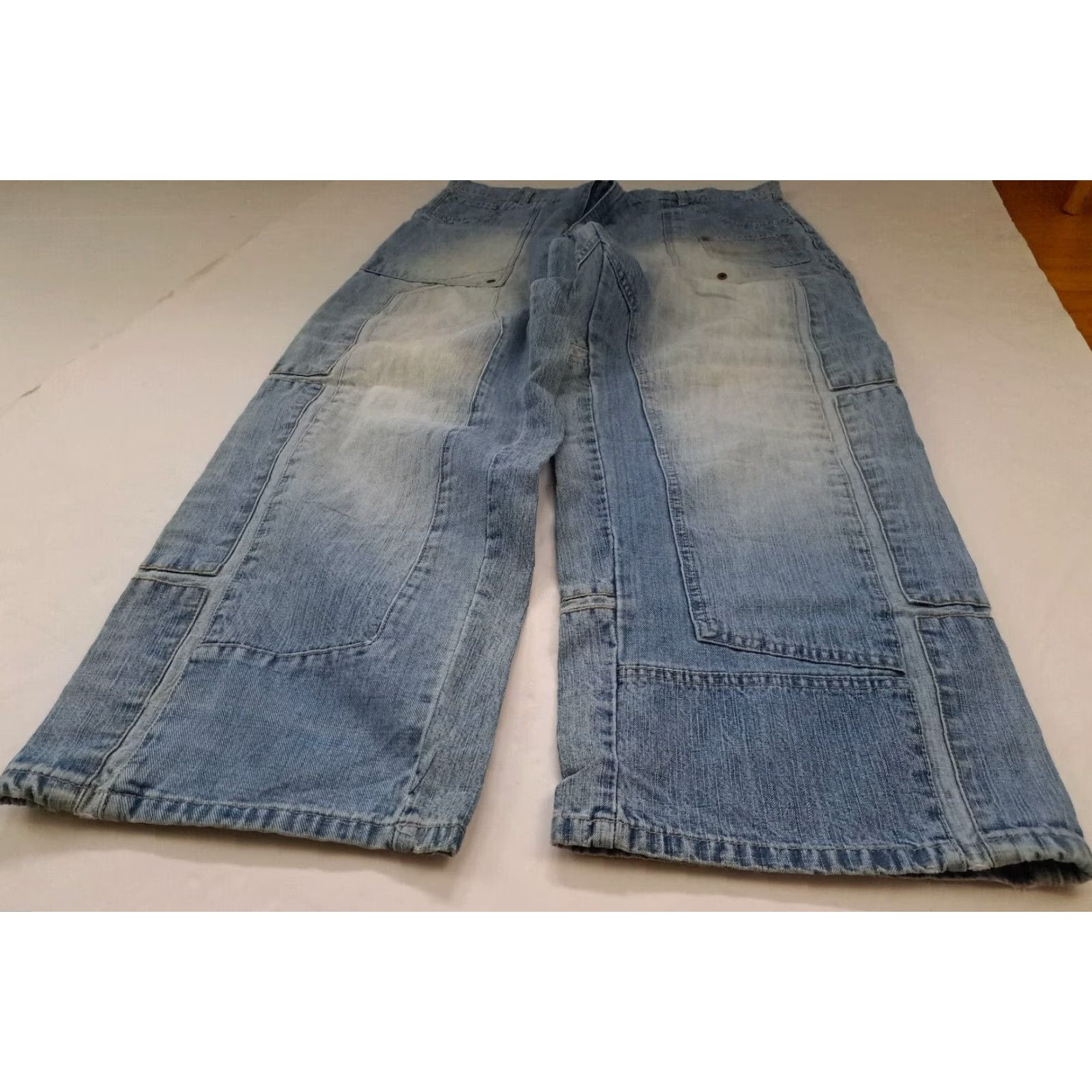 Pelle Pelle VINTAGE Pelle-Pelle Mens Pants Cargo Blue 40-34 Inseam 34 Jeans 38 Waiste 33 Inseam (Good Clean Condition) Size US 40 / EU 56 - 2 Thumbnail