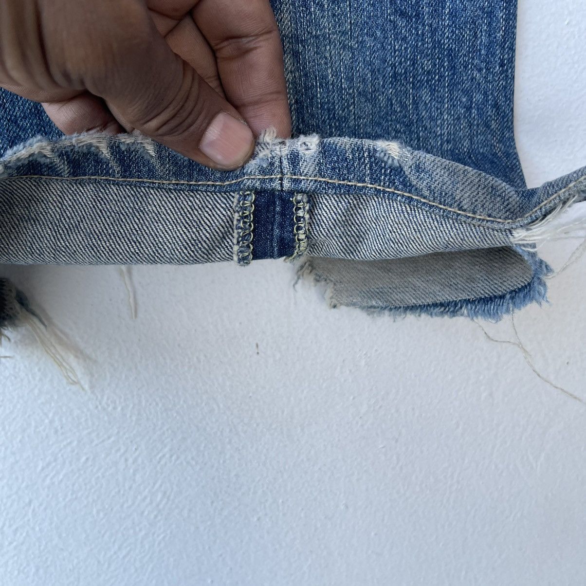 Chip & Pepper Archival Chip & Pepper Destroyed Boro Denim Jeans Size US 31 - 10 Thumbnail