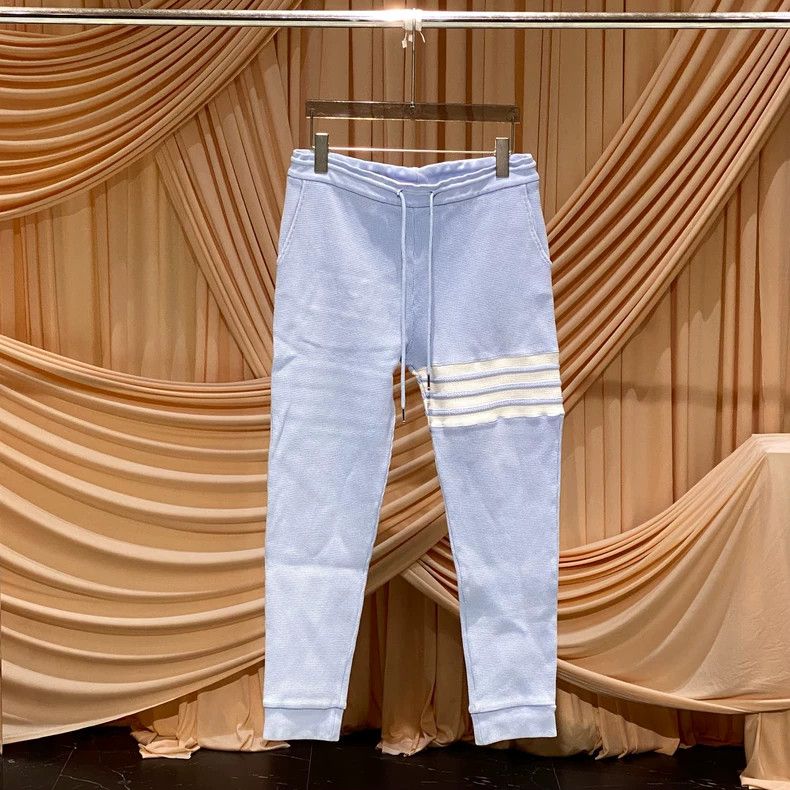 Thom Browne Thom Browne size3 Blue waffle leggings Size US 41 - 1 Thumbnail
