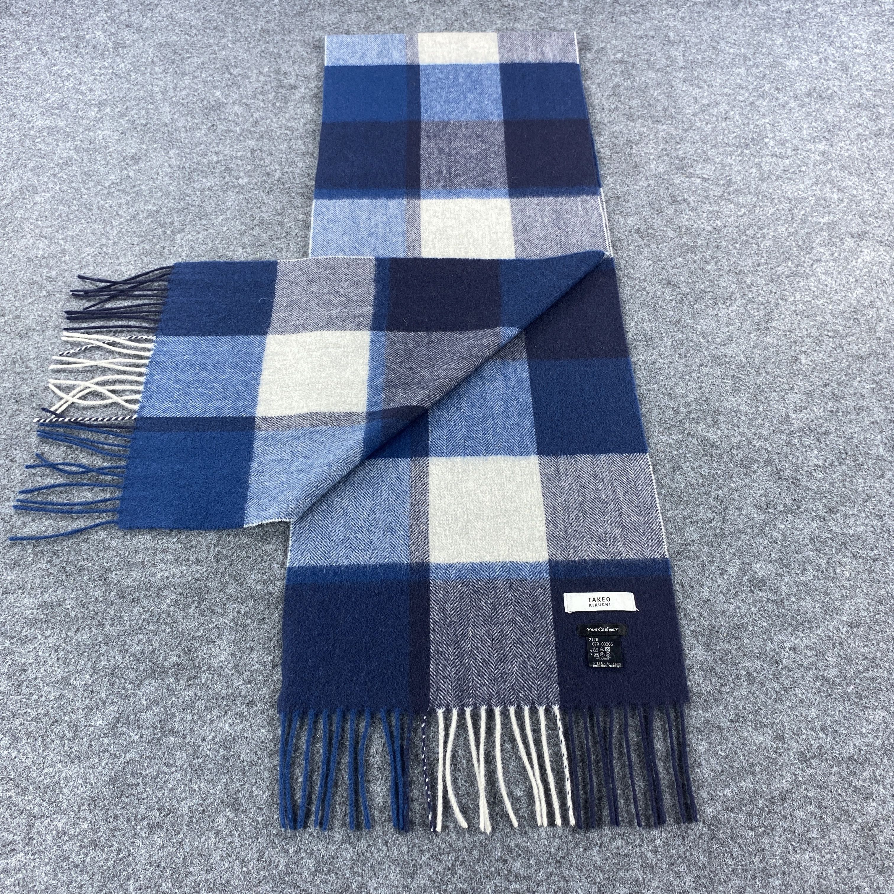 Takeo Kikuchi × Vintage GF10646 Takeo Kikuchi Scarf Neck Wear Muffler Size ONE SIZE - 5 Thumbnail