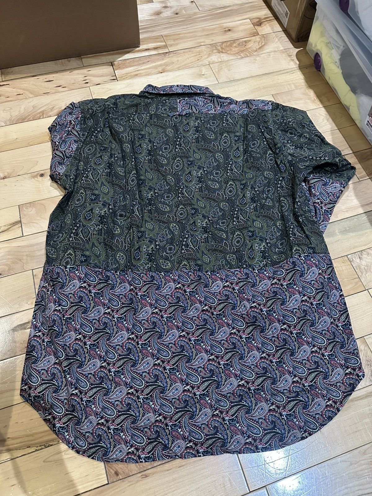 Engineered Garments Patchwork Paisley Long Sleeve Button Up Shirt Size US L / EU 52-54 / 3 - 4 Thumbnail