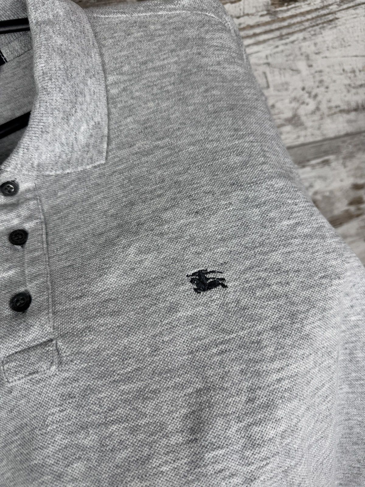Burberry Mens Vintage Burberry Brit polos gray T-shirt rare tee Size US M / EU 48-50 / 2 - 4 Thumbnail