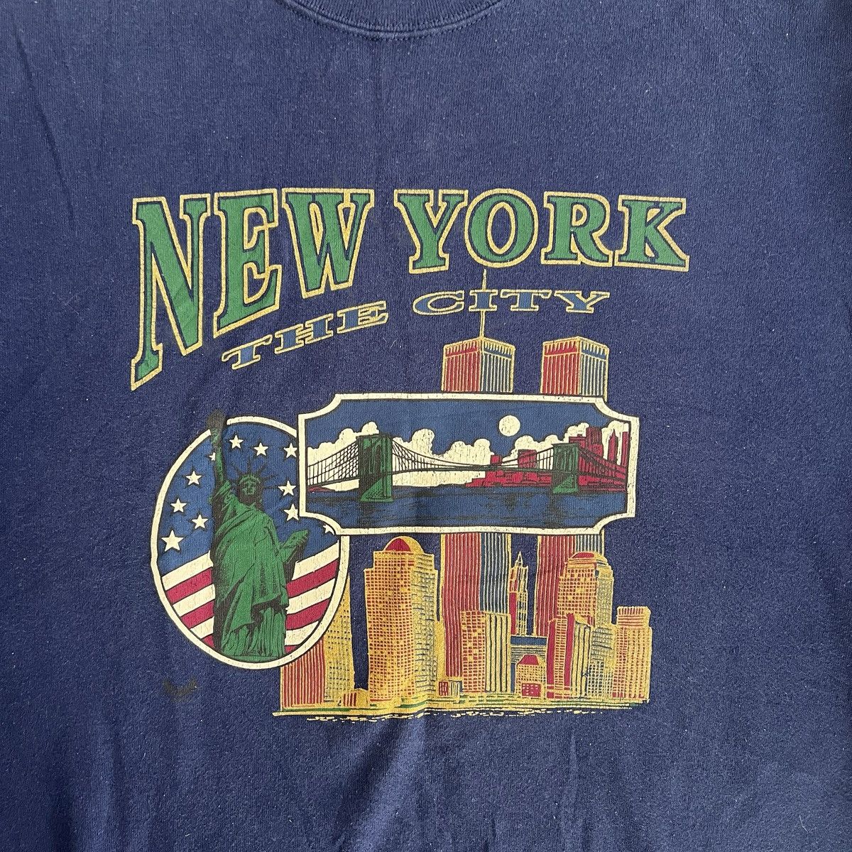 Vintage ONEITA Vintage NEW YORK Graphic Sweatshirt Size US XL / EU 56 / 4 - 2 Thumbnail