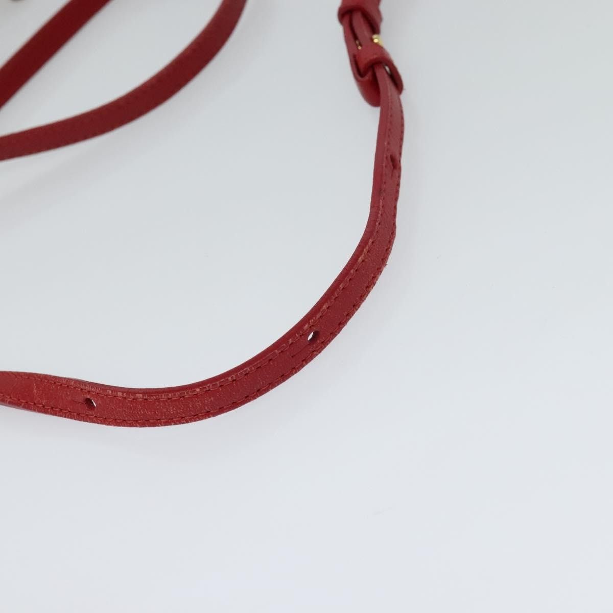 Celine CELINE Trio Small Shoulder Bag Leather Red Gold Size ONE SIZE - 7 Thumbnail