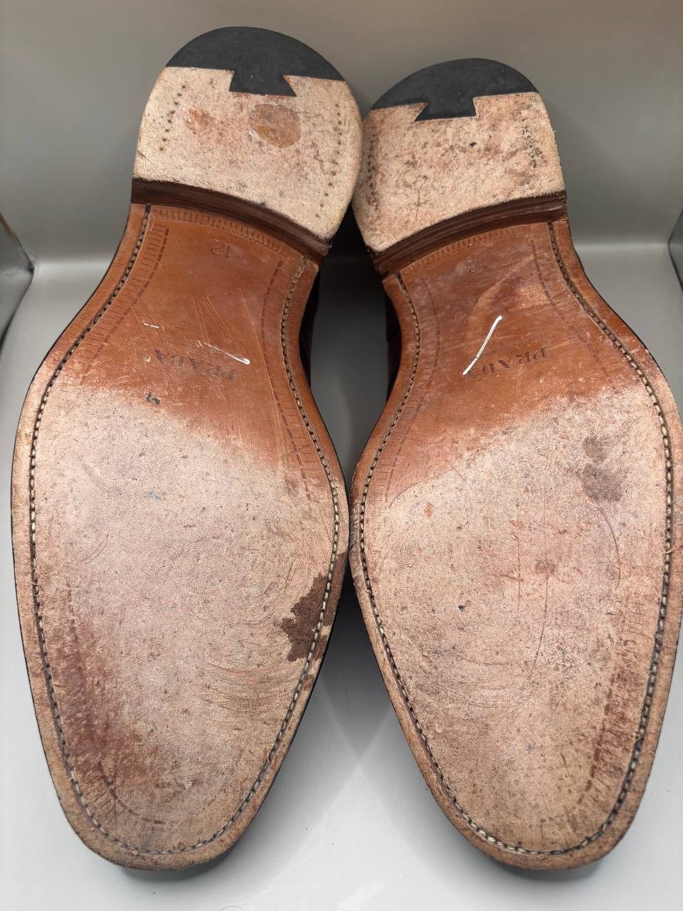 Prada PRADA Made in England Leather Cap-Toe Derby Shoes UK 12 Size US 13 / EU 46 - 13 Thumbnail