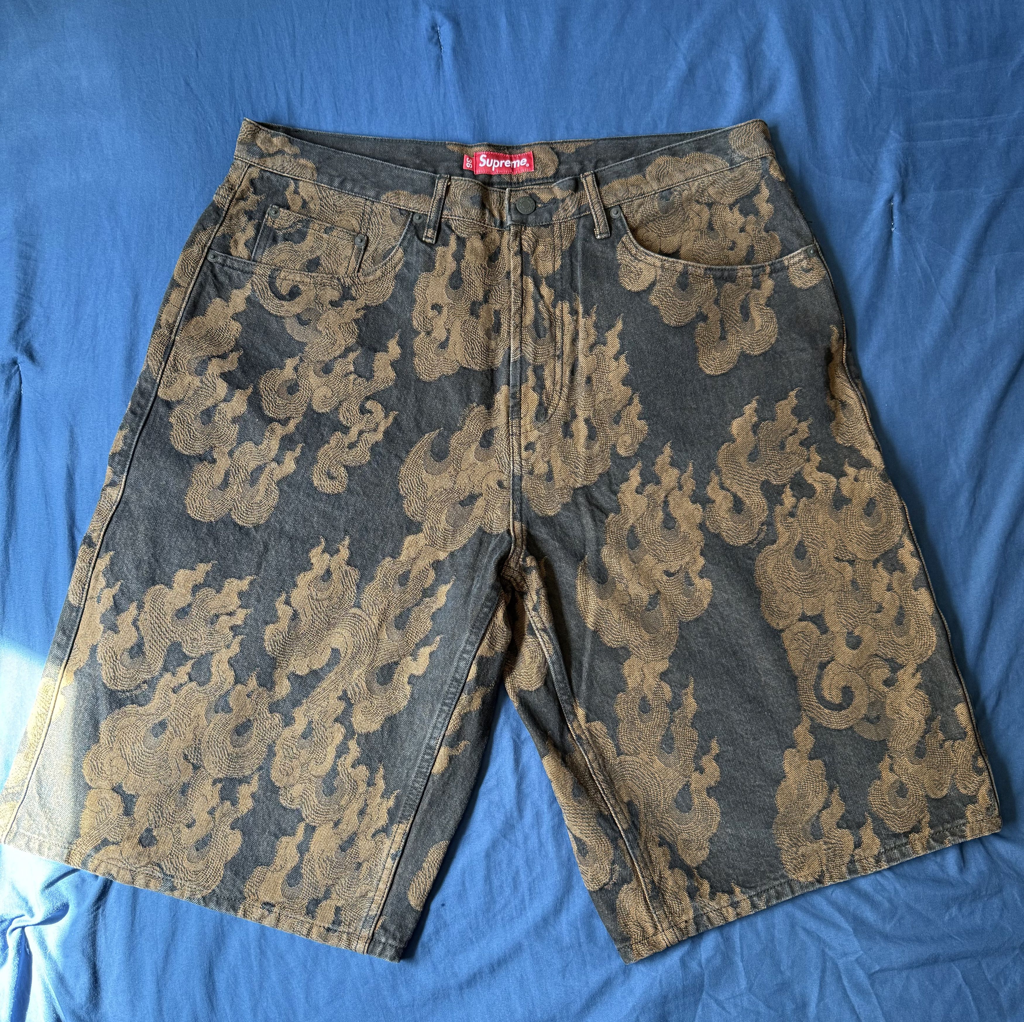 パンツ Supreme Flames Jacquard BaggyDenim Short Spring/Summer 2023 Preview – Supreme