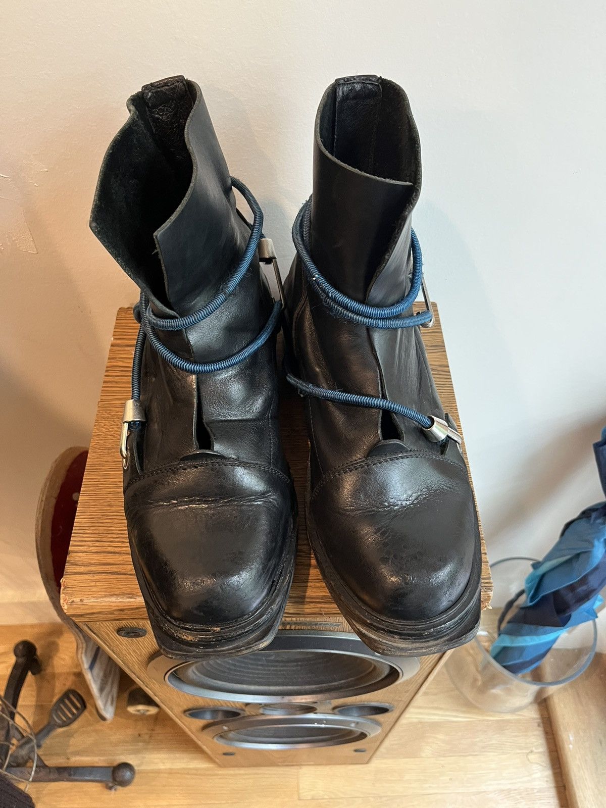 Dirk Bikkembergs Dirk Bikkembergs - Steel Heel Bungee Cord Boots Size US 10 / EU 43 - 2 Thumbnail