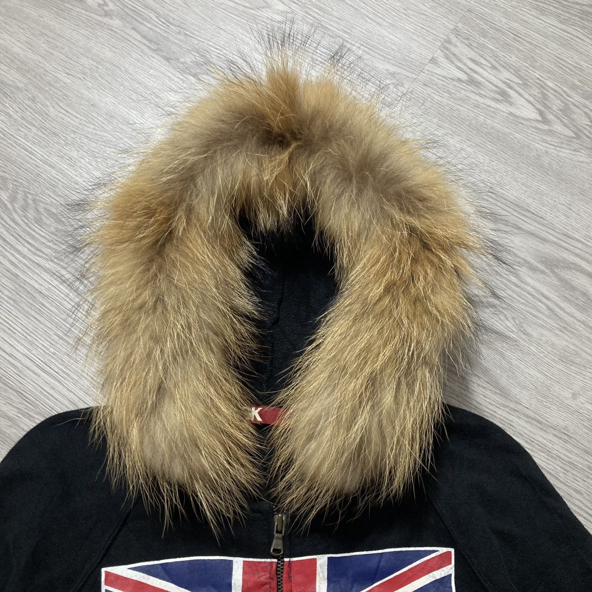 Hysteric Glamour 2000s Ask England Big Logo Fur Ziphoodie Black Punk Style Size US M / EU 48-50 / 2 - 5 Thumbnail