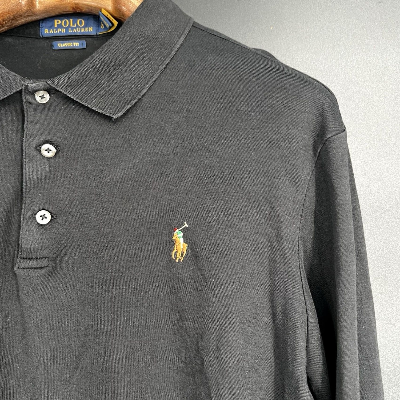Polo Ralph Lauren Polo Ralph Lauren Shirt Mens Size Large Long Sleeve Golf Lightweight Black Size US L / EU 52-54 / 3 - 3 Thumbnail
