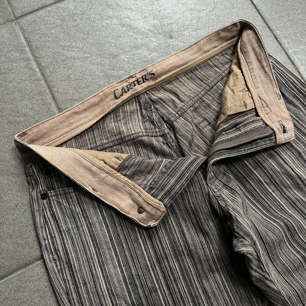 If Six Was Nine 🔥Carter flaree denim stripe pants Size US 32 / EU 48 - 4 Thumbnail