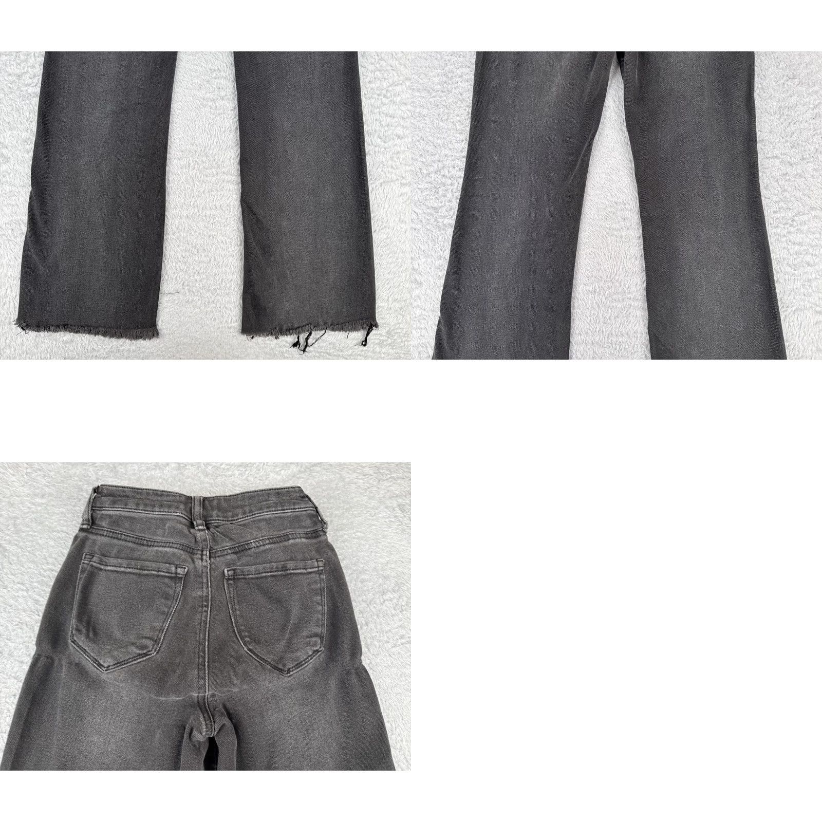Garage GARAGE Jeans Womens 00 Black Flared Mid Rise Cotton Blend 23x30 Regular 5-Pocket Design Denim Stretch Casual American, Classic, Designer Womens Jeans Size 24" / US 00 / IT 34 - 10 Thumbnail