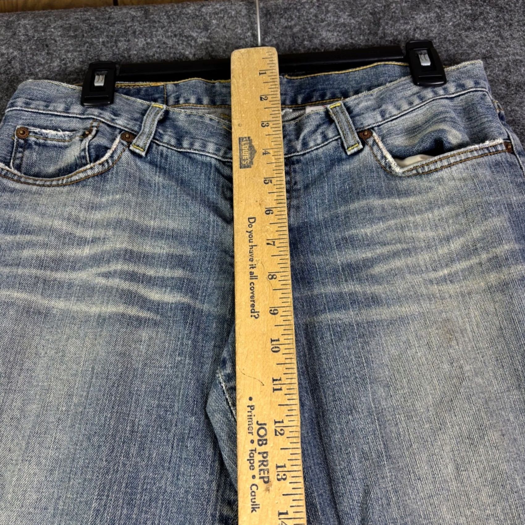 Lucky Brand Lucky Brand Dungarees Dream Jeans - Size 8/29 Blue Distressed Flare USA Size 29" - 6 Thumbnail