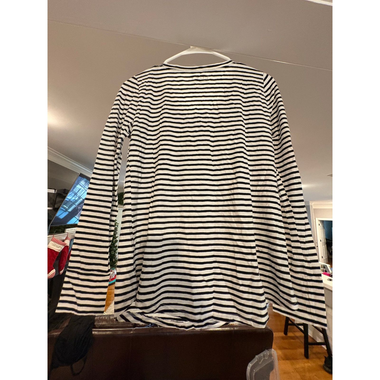 Loft LOFT Vintage Soft Black & White Long Sleeve Tee – Size Small Size S / US 4 / IT 40 - 2 Thumbnail