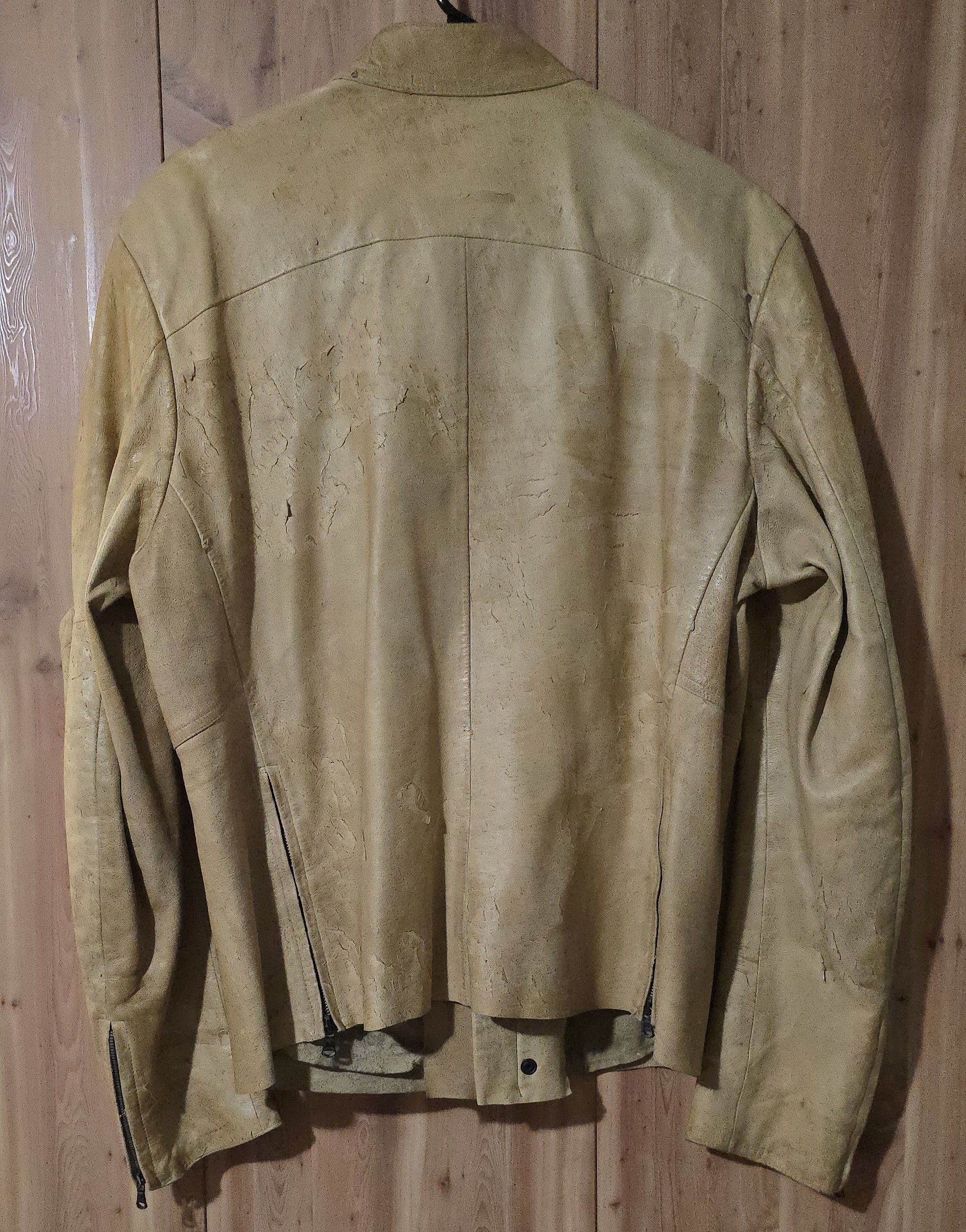 Forme D'Expression Artisanal Distressed Lamb Leather Jacket Size US L / EU 52-54 / 3 - 4 Thumbnail