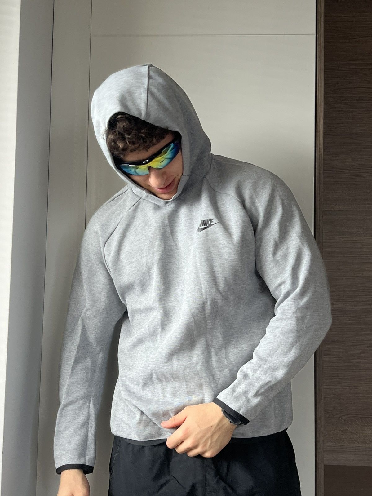 Nike ‼️Nike Tech Fleece Rare Grey Hoodie‼️ Size US L / EU 52-54 / 3 - 3 Thumbnail