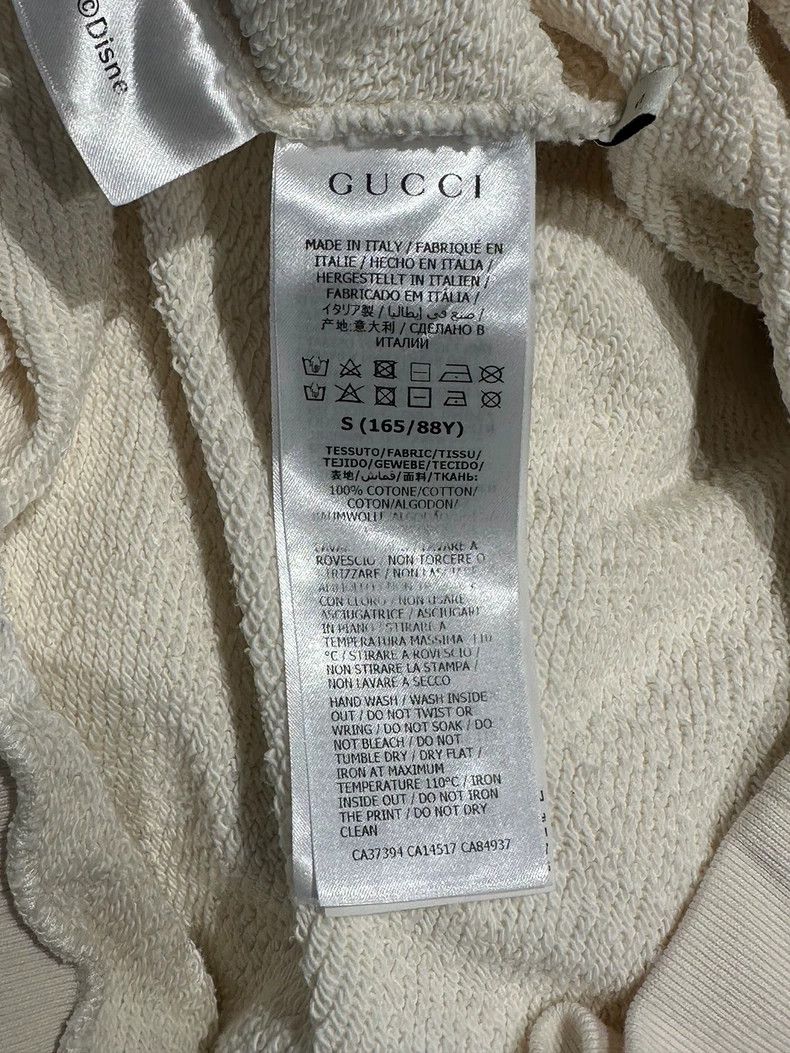 Gucci Gucci Disney co-branded Mickey Mouse white sweatshirt 2502- Size US S / EU 44-46 / 1 - 5 Thumbnail