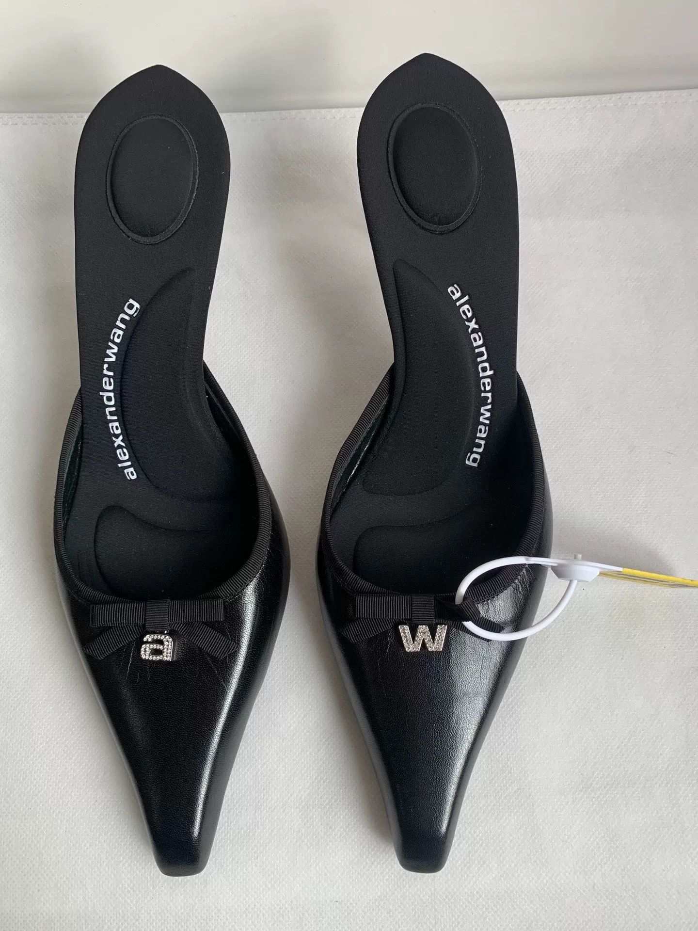 Alexander Wang Alexander Wang Pointed Cat Heel Mules Size US 8 / IT 38 - 1 Thumbnail